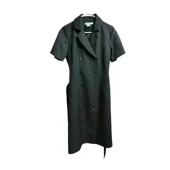 Pendleton Dresses & Skirts - Pendleton Black Shift Belted Dress 100% Virgin Wool Career Fully Lined
